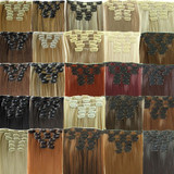 Hairpiece 23inch 140g Straight 16 Clips in False Hair Styling Synthetic Clip In Hair Extensions 6pcs/set Heat Resistant Hair Pad