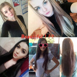 Hairpiece 23inch 140g Straight 16 Clips in False Hair Styling Synthetic Clip In Hair Extensions 6pcs/set Heat Resistant Hair Pad