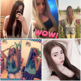 Hairpiece 23inch 140g Straight 16 Clips in False Hair Styling Synthetic Clip In Hair Extensions 6pcs/set Heat Resistant Hair Pad