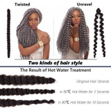 Havana Mambo Twist Crochet Braids Synthetic crochet braiding hair extensions 80g/pack 14" Afro twist crochet hair