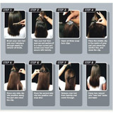 Long 17-29 inch Synthetic Clip In Hair Extensions High Temperature Fiber Curly Hair Extension Multicolor 150g