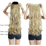 Long 17-29 inch Synthetic Clip In Hair Extensions High Temperature Fiber Curly Hair Extension Multicolor 150g