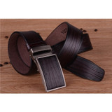 New cow genuine leather mens belts luxury automatic wide strap belt for men cintos cinturon hombre cinture