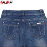 GAREMAY 2016 Women Summer Jeans Capris Cropped Trousers Stretch High Waist Casual Pants Female Slim Fashion Denim Capris 8801