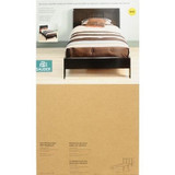 Sauder Parklane Twin Platform Bed with Headboard, Espresso