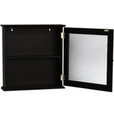 Torino Medicine Cabinet with Glass Door, Espresso