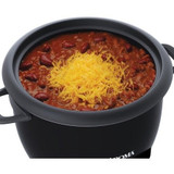 Aroma 6-Cup Pot-Style Rice Cooker and Food Steamer, Black