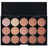 New 15 Colors Contour Face Cream Makeup Set for Pincel Maquiagem Concealer Palette with Powder Puff Brush Make Up Cosmetic Set