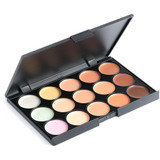 New 15 Colors Contour Face Cream Makeup Set for Pincel Maquiagem Concealer Palette with Powder Puff Brush Make Up Cosmetic Set