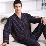 Men's Pajamas Spring Autumn Long Sleeve Sleepwear Cotton Plaid Cardigan Pyjamas Men Lounge Pajama Sets Plus size 4XL 5XL Sleep Men's Pajamas Spring Autumn Long Sleeve Sleepwear Cotton Plaid Cardigan Pyjamas Men Lounge Pajama Sets Plus size 4XL 5XL Sleep