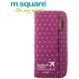 M Square Passport Cover Travel Wallet Document Passport Holder Organizer Cover on The Passport Women Business Card Holder ID