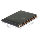 Hot Selling Men Wallet Short Skin Wallets Purses Fashion Synthetic Leather Money Clips Sollid Thin Wallet For Men