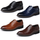 Hot ! men's Business formal leather shoes genuine leather lace up oxfords High Quality Wedding shoes pointed toe xz181