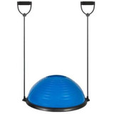 Exercise Fitness Blue Yoga Balance Trainer ball W/ Resistance Bands & Pump