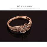 Necklace Earrings Bracelet Rings For Women Crystal 18k gold jewelry sets gifts
