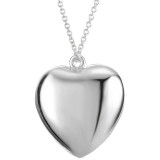 (Exposure in sun first) Heart Pendant Women's Glow in the Dark Necklace