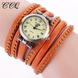 CCQ Vintage Rivet Leather Bracelet Watches Fashion Women Quartz Watches Ladies Quartz Watch Reloj Mujer Relogio Feminino 1158 CCQ Vintage Rivet Leather Bracelet Watches Fashion Women Quartz Watches Ladies Quartz Watch Reloj Mujer Relogio Feminino 1158