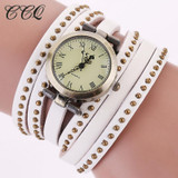 CCQ Vintage Rivet Leather Bracelet Watches Fashion Women Quartz Watches Ladies Quartz Watch Reloj Mujer Relogio Feminino 1158 CCQ Vintage Rivet Leather Bracelet Watches Fashion Women Quartz Watches Ladies Quartz Watch Reloj Mujer Relogio Feminino 1158