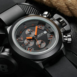 Military Watch Waterproof 30 Meters Silicone Band Quartz Watch Men's Fashion Sports Watches