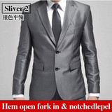 Men's Business Suit men's blazer man pants slim fit white suits quality suit set XXXL