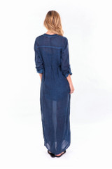 YFB On The Road Marie Maxi Beach Dress | Midnight Blue