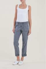 Level 99 Dayla Linen Cargo Pant | Concrete Jungle
