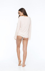 INDAH Pisces Printed Top | Nude Blur