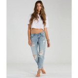 Billabong Women's New Boy Denim Jeans | Light Well Worn