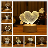 3D Lamp Acrylic LED Night Light