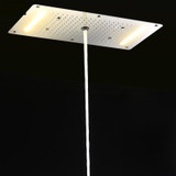 9 Function Led Light Rain Shower 28" x 15"  Large Waterfall Multi Function Led Ceiling Mount Overhead Shower Head