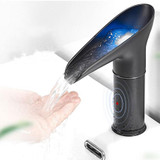 Automatic Sensor LED Waterfall Bathroom Sink Faucet