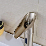 Automatic Sensor LED Waterfall Bathroom Sink Faucet