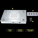 31" LED Ceiling Mount Rain - Big Rain - Dual Rain and Waterfall Shower System - ASARO