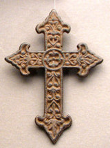 Solid Cast Iron Fleur De Lis Cross Bulk