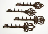 Cast Iron Key Hook Set of 4