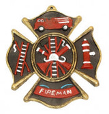 Fireman Cast Iron Wall Plaque Bulk