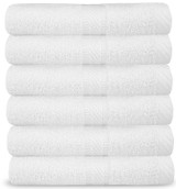 HURBANE Bathroom Hand Towel Set Bedroom 100% Cotton 17 In x 35 In High Quality Hotel Towel Set Outdoor White Color