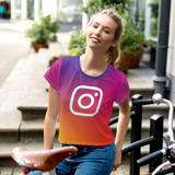 IG All-Over Print Crop Tee