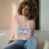 Snow Bunny Crop Hoodie