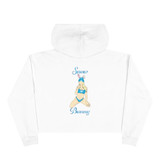 Snow Bunny Crop Hoodie