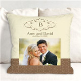 Wedding Day Personalized Photo Throw Pillow