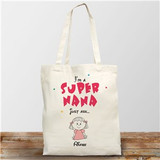 Super Grandma Personalized Canvas Tote Bag
