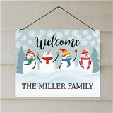 Personalized Snowman Wall Sign