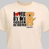 Personalized Loved By My Golden Retriever T-Shirt