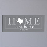 Personalized Home Sweet Home Wall Canvas