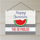 Personalized Happy Summer Wall Sign