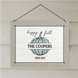 Personalized Happy Fall Wall Sign