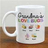 Personalized Grandma's Love Bugs Mug