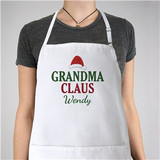Personalized Grandma Claus Apron