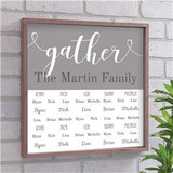 Personalized Gather Wood Pallet Sign